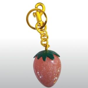 Strawberry Keychain Bag Charm
